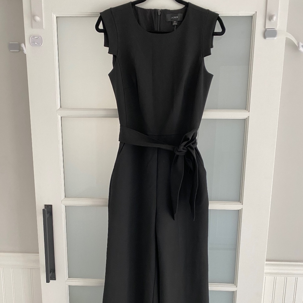 NWT J.Crew Resume Jumpsuit Stretch Crepe 4Tall